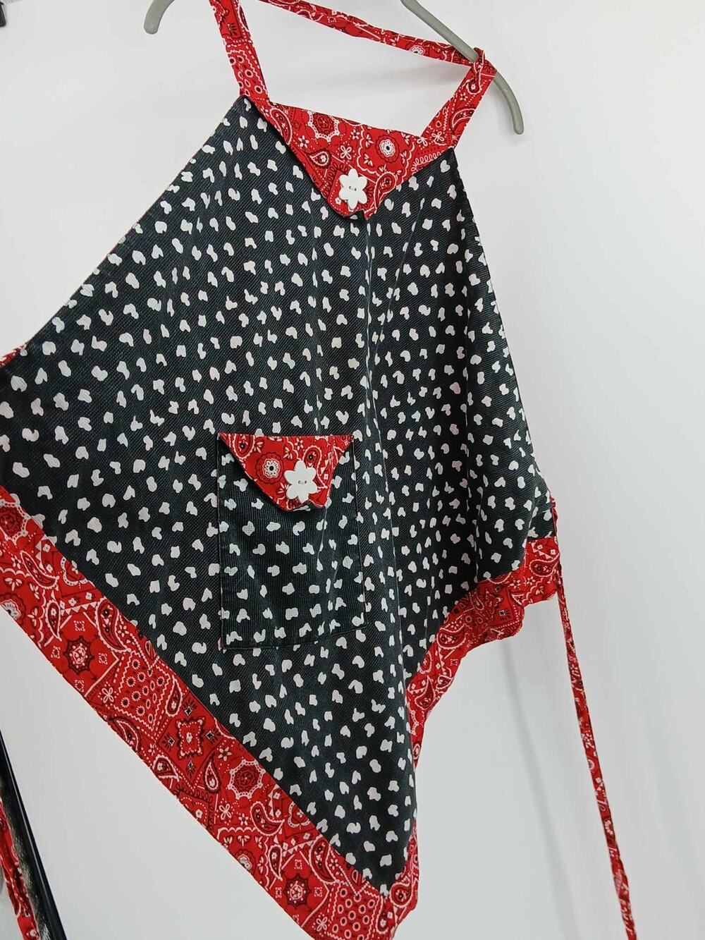 Western cow print farmers wife apron